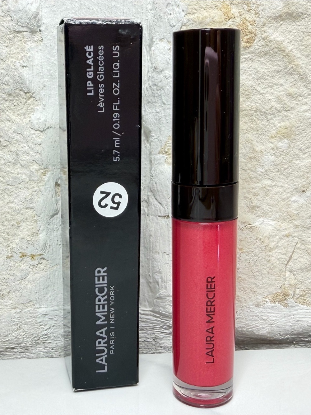 NEW Laura Mercier Lip Glacé Lip Gloss Rose Syrup